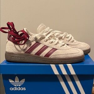 Adidas Spezial Cream with Burgundy Stripes